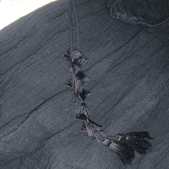 Tuckernuck black Pomander Place Ophelia dress beaded tassel boho fall casual - Picture 10 of 10